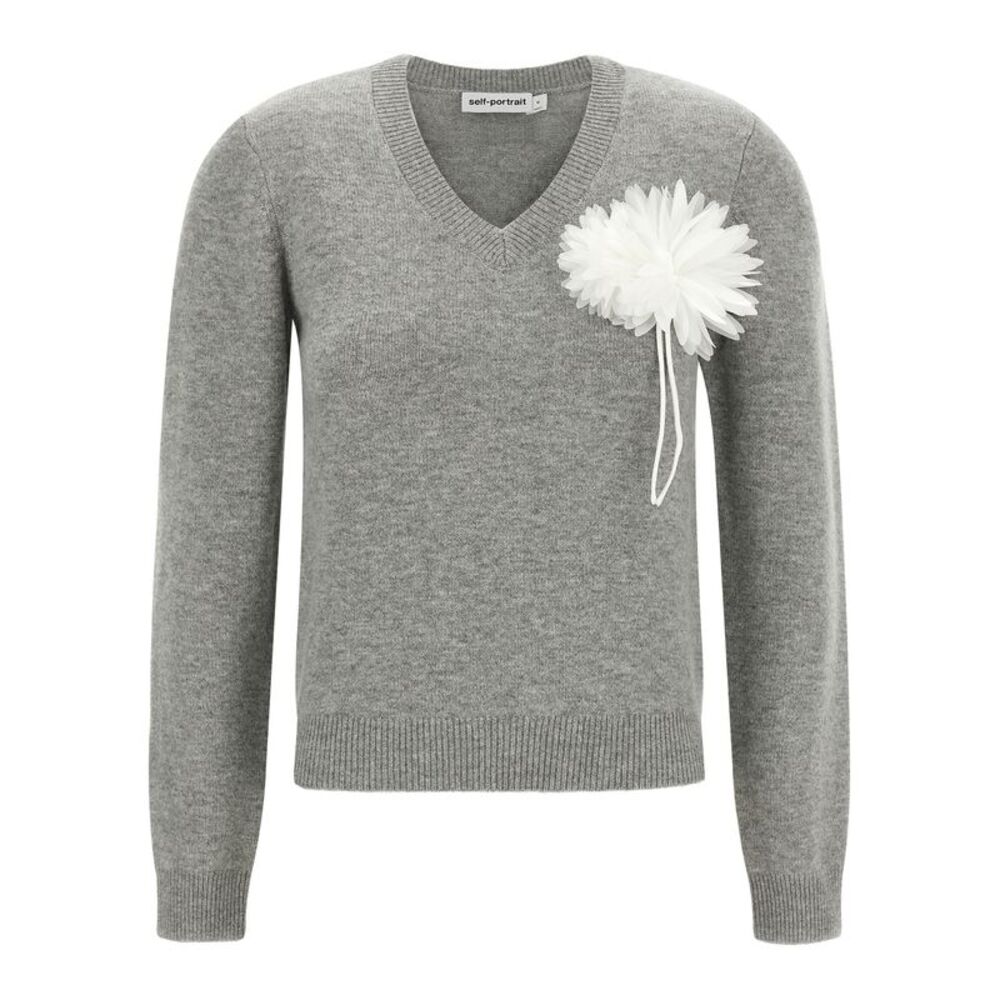 Self Portrait Women Fiore Pin Sweater